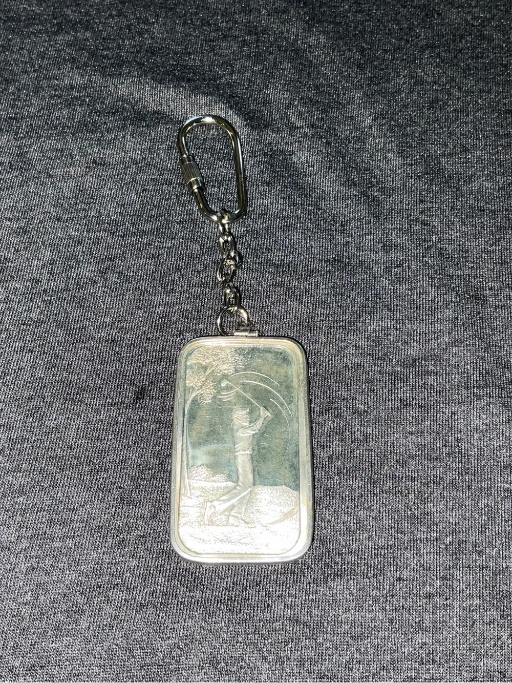 Classic Silver Golf Keychain - 1 ounce of .999 fine silver. Very good condition.